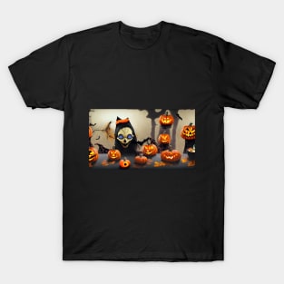 Spooky couple in a cornfield T-Shirt